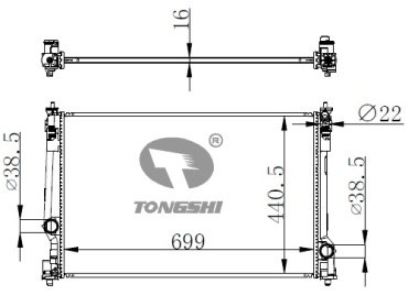 TONGSHI радиатор основной 75861PA16 купить,NaN