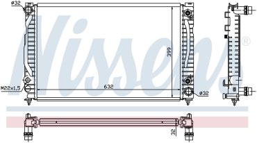Nissens радиатор основной 60498 купить,NaN
