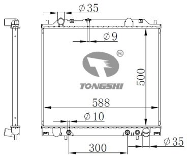 Nissens радиатор основной 62855 купить,NaN