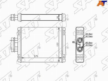 SAT радиатор печки ST-VW01-395-0 купить,NaN