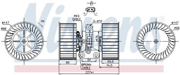 NISSENS электровентилятор отопителя 87114 купить,NaN