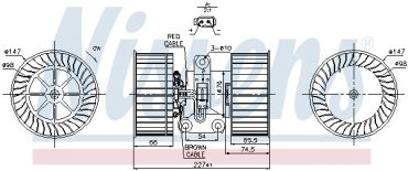 NISSENS электровентилятор отопителя 87114 купить,NaN