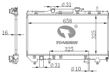 TONGSHI радиатор основной 75040PA16 купить,NaN