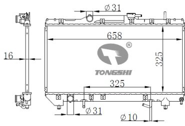 TONGSHI радиатор основной 75040PA16 купить,NaN
