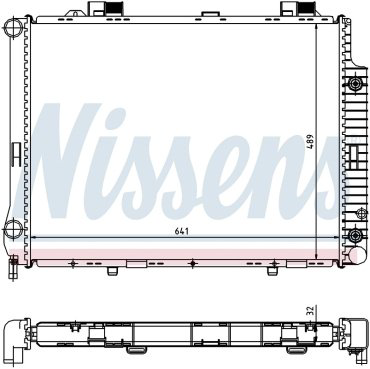 Nissens радиатор основной 62666A купить,NaN