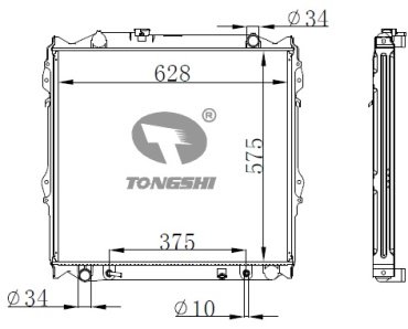 TONGSHI радиатор основной 75096PA32 купить,NaN