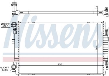 Nissens основной радиатор ДВС 65303 купить,NaN