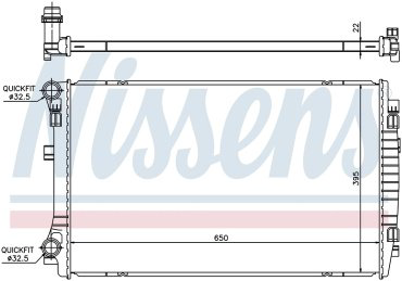 Nissens основной радиатор ДВС 65303 купить,NaN