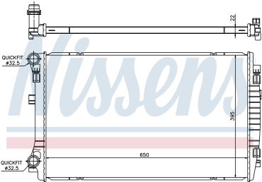 Nissens основной радиатор ДВС 65303 купить,NaN