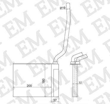 SAT радиатор печки ST-FDA5-395-0 купить,NaN