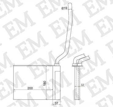 SAT радиатор печки ST-FDA5-395-0 купить,NaN