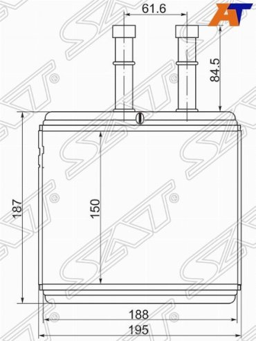 SAT радиатор печки STDW073950 купить,NaN
