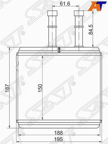 SAT радиатор печки STDW073950 купить,NaN