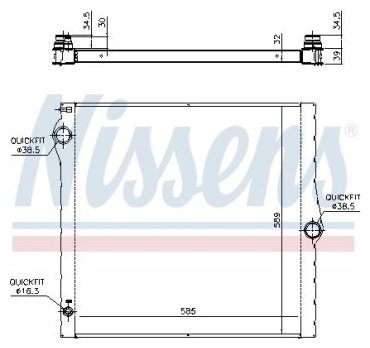 Nissens радиатор основной 60825 купить,NaN