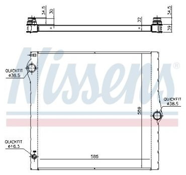 Nissens радиатор основной 60825 купить,NaN