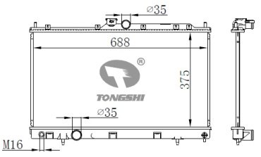 SAKURA радиатор основной 3321-1014 купить,NaN