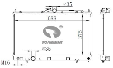 SAKURA радиатор основной 3321-1014 купить,NaN
