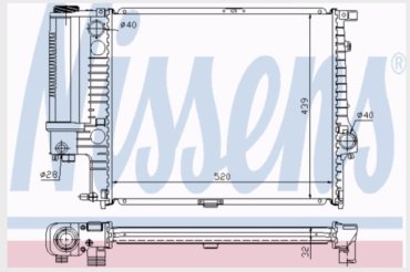 Nissens радиатор основной 60743A купить,NaN