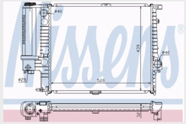 Nissens радиатор основной 60743A купить,NaN