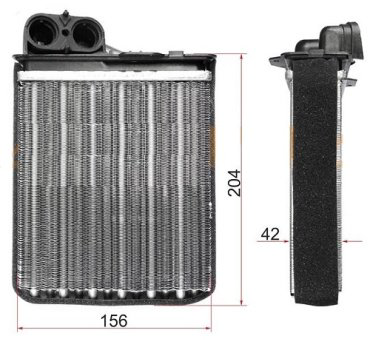 SAT радиатор печки ST-DC01-395-A0 купить,NaN