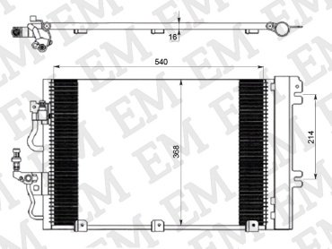 SAT радиатор кондиционера ST-OP006-394-0 купить,NaN