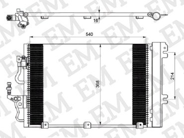 SAT радиатор кондиционера ST-OP006-394-0 купить,NaN