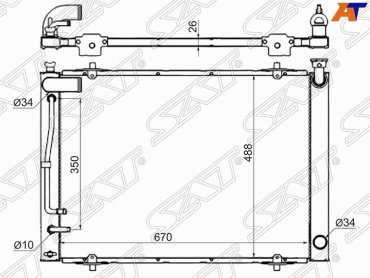 SAT радиатор основной TY0030-ANH10 купить,NaN