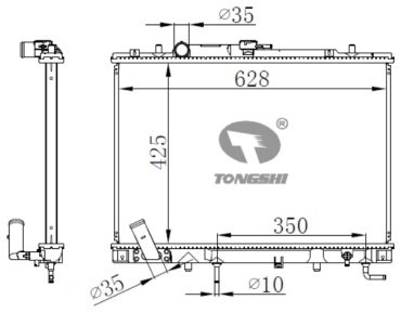TONGSHI радиатор основной 72074 купить,NaN