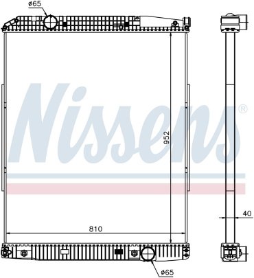 Nissens радиатор основной 626490 купить,NaN