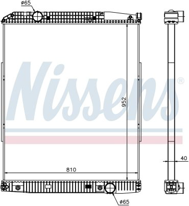 Nissens радиатор основной 626490 купить,NaN