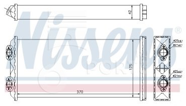 Nissens радиатор печки 71925 купить,NaN