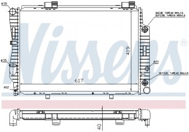 Nissens радиатор основной 62739A купить,NaN