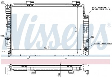 Nissens радиатор основной 62739A купить,NaN