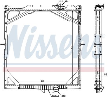 Nissens радиатор основной 65462A купить,NaN