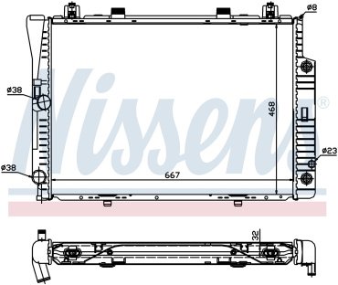 Nissens радиатор основной 62746A купить,NaN
