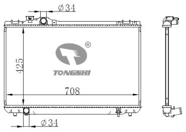 TONGSHI радиатор основной 75091PA16 купить,NaN