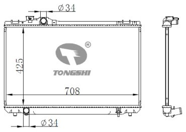 TONGSHI радиатор основной 75091PA16 купить,NaN