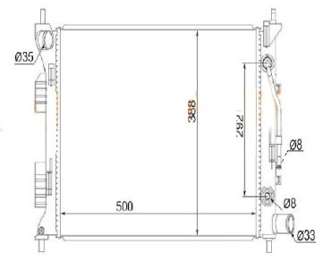 SAT радиатор основной HY0016-1 купить,NaN