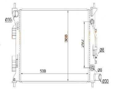 SAT радиатор основной HY0016-1 купить,NaN