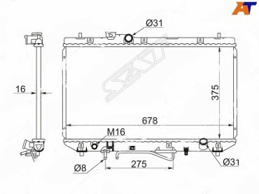 SAT радиатор основной TY0003SV40 купить,NaN