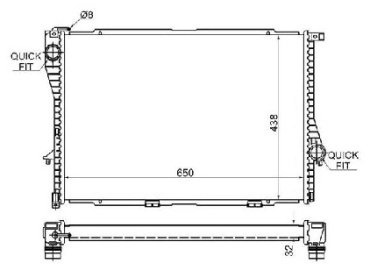 SAT радиатор основной SG-BW0007-96 купить,NaN