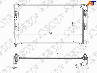 SAT радиатор основной MC0088-02 купить,NaN