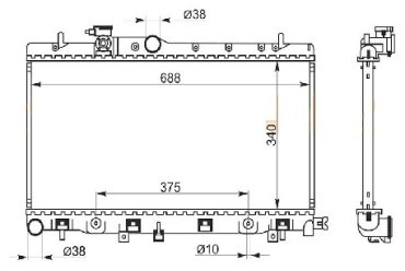 SAT радиатор основной SB0005-T купить,NaN