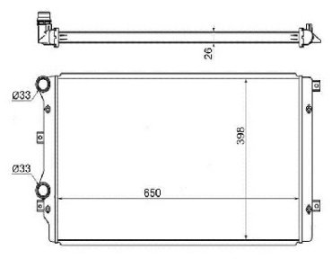 SAT радиатор основной SG-VW0008-3 купить,NaN