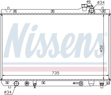 Nissens радиатор основной 64766 купить,NaN