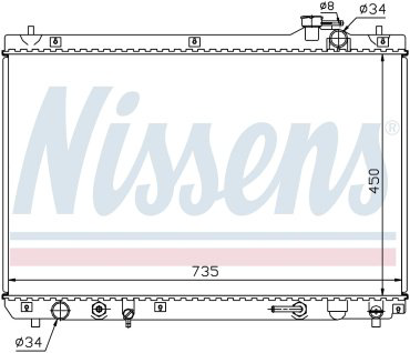 Nissens радиатор основной 64766 купить,NaN