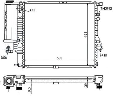 SAT радиатор основной BW0004-97 купить,NaN