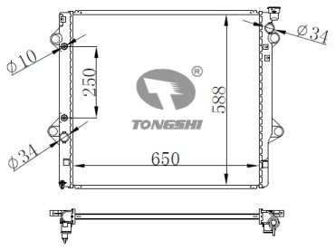 TONGSHI радиатор основной 75102PA26 купить,NaN