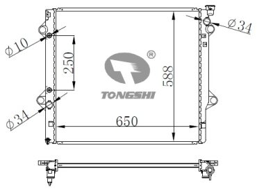 TONGSHI радиатор основной 75102PA26 купить,NaN