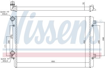 Nissens основной радиатор ДВС 65279A купить,NaN